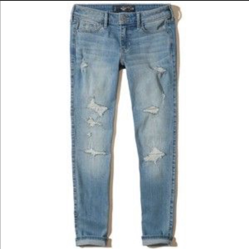 Hollister crop denim